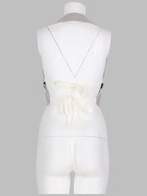 MM6 Maison Margiela Women's Gilet in Misto Lana Con Bottoni Grey