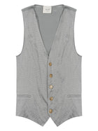 Alysi Women's Silk Gilet Grey