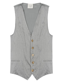 Alysi Women's Silk Gilet Grey