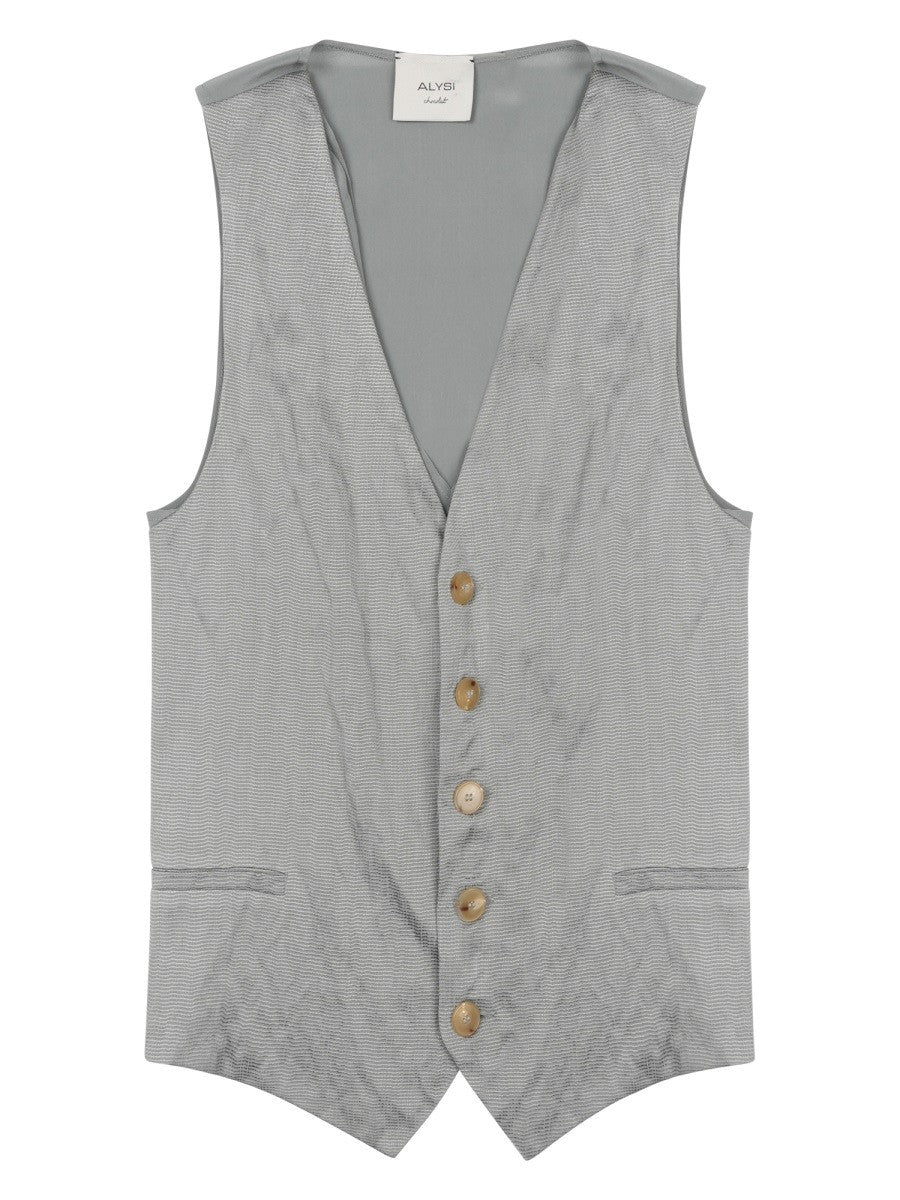 Alysi Women's Gilet in Seta Grey
