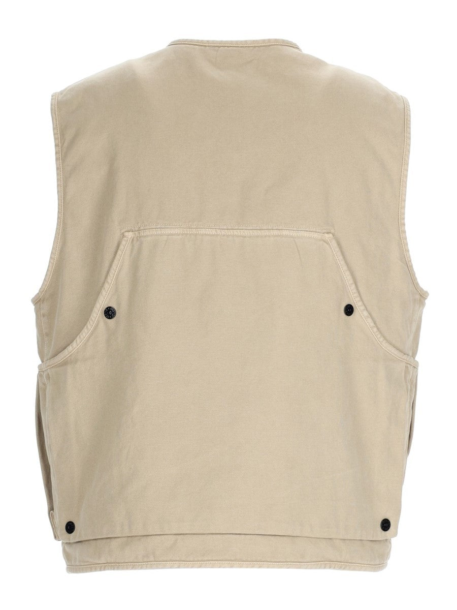 Stone Island Men's Gilet Oversize Con Patch Beige