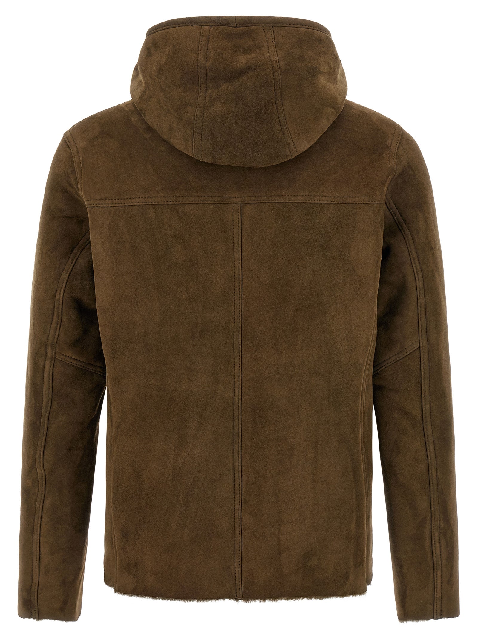 GIORGIO BRATO - GIORGIO BRATO - Shearling hooded jacket - Men’s Outerwear
