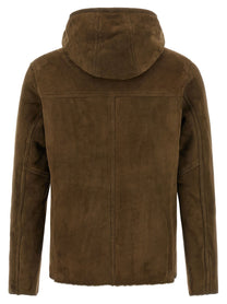 GIORGIO BRATO - GIORGIO BRATO - Shearling hooded jacket - Men’s Outerwear