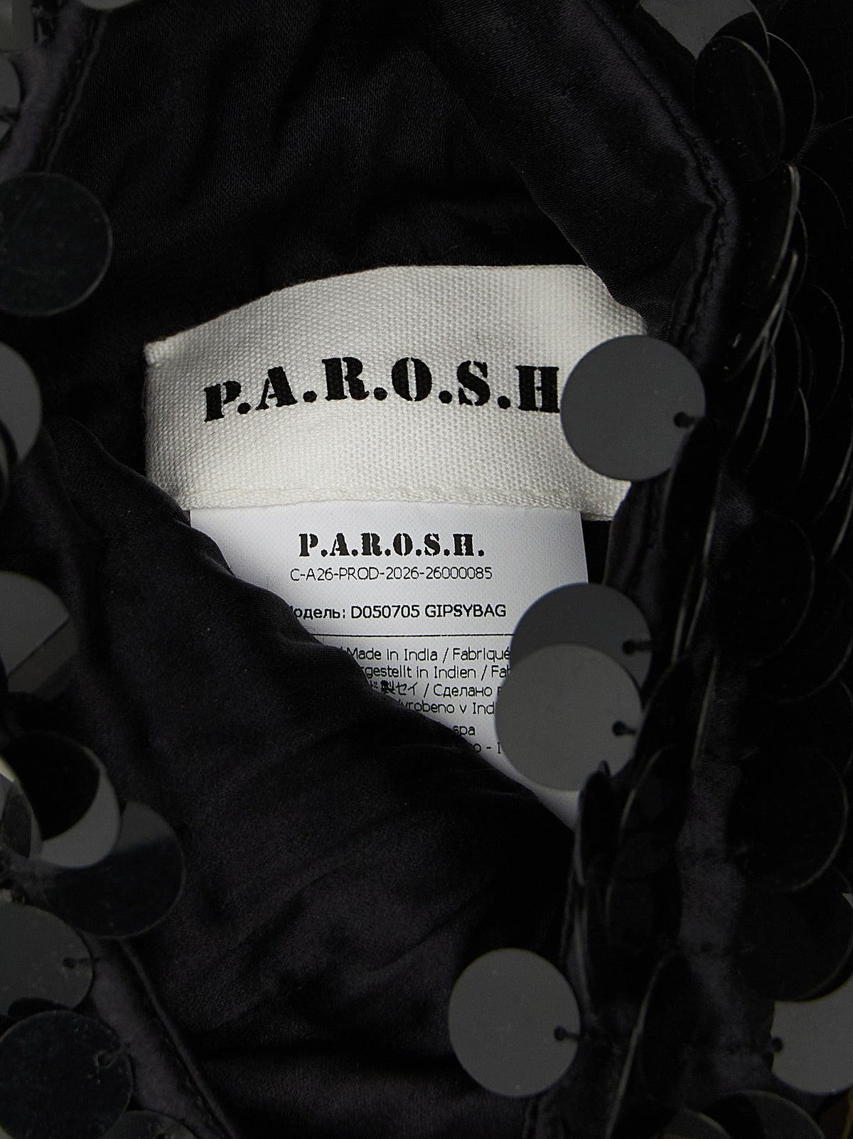 Parosh Gipsy Handbag Black