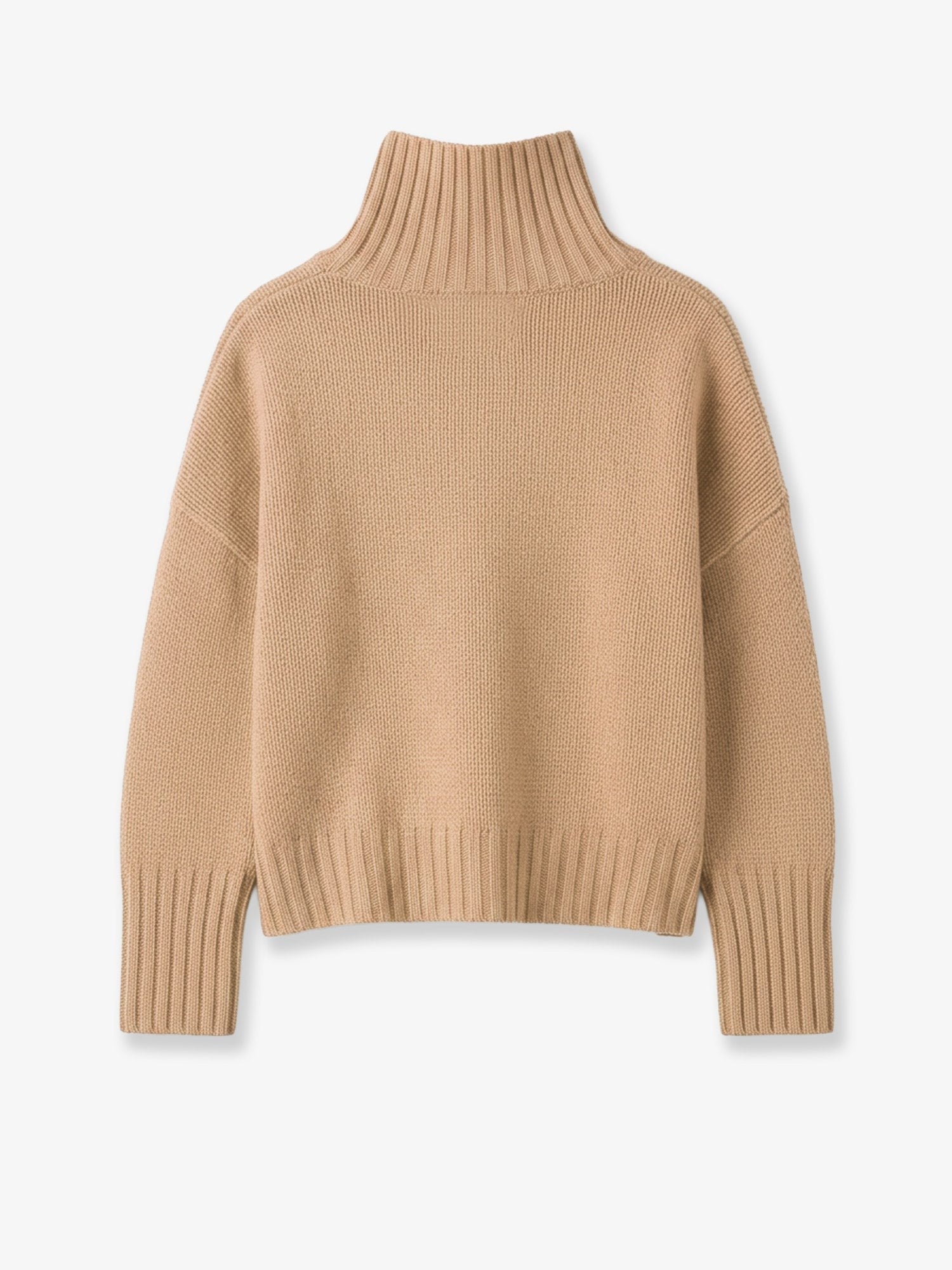 Soft Goat Women's Girlfriend Cashmere Turtleneck Beige