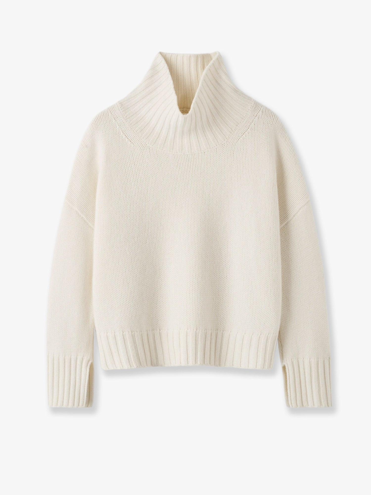 Soft Goat Women's Girlfriend Cashmere Turtleneck White