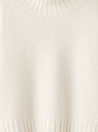 Soft Goat Women's Girlfriend Cashmere Turtleneck White, view 3