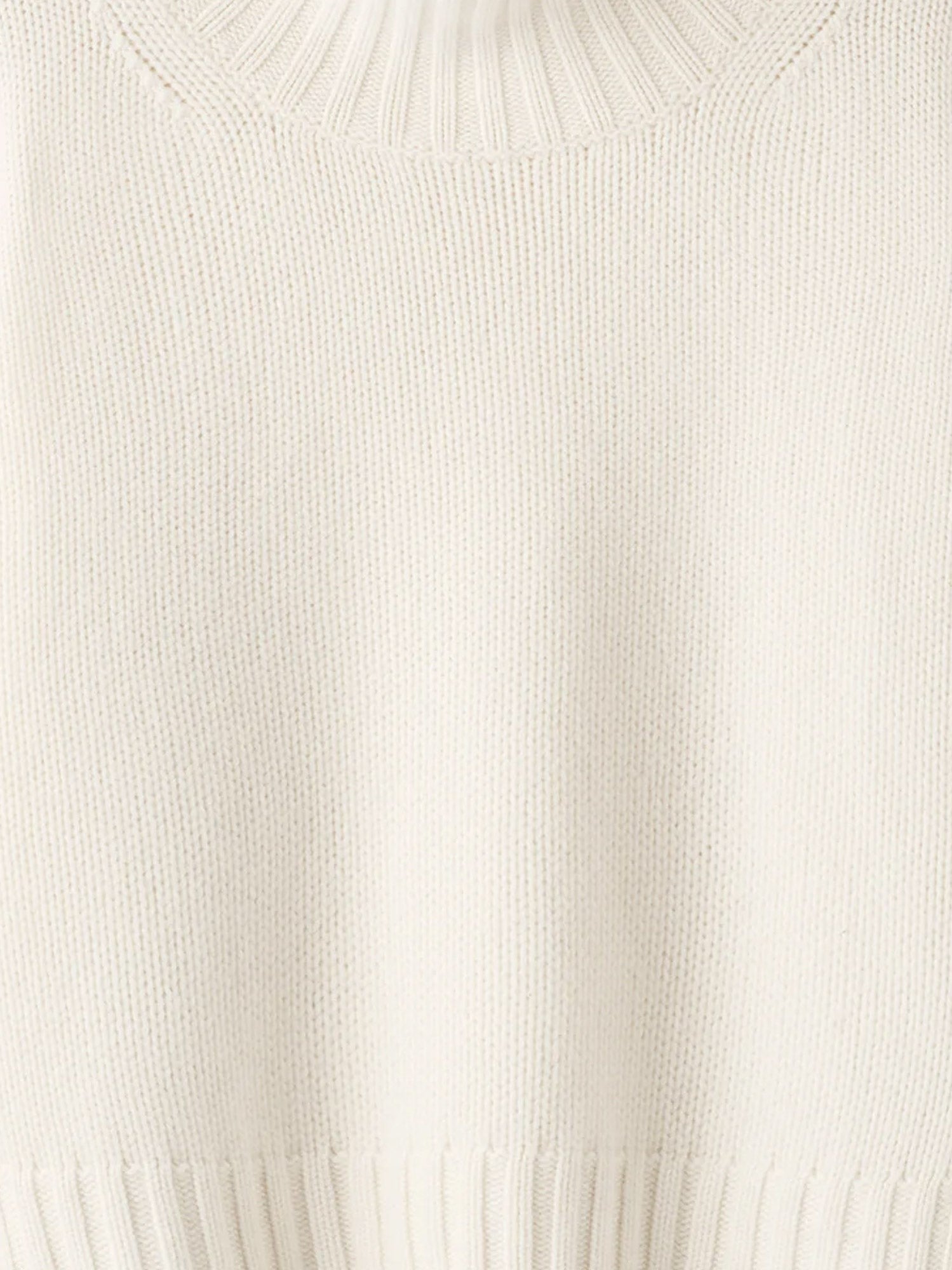 Soft Goat Women's Girlfriend Cashmere Turtleneck White