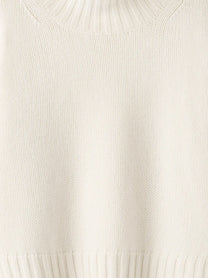 Soft Goat Women's Girlfriend Cashmere Turtleneck White