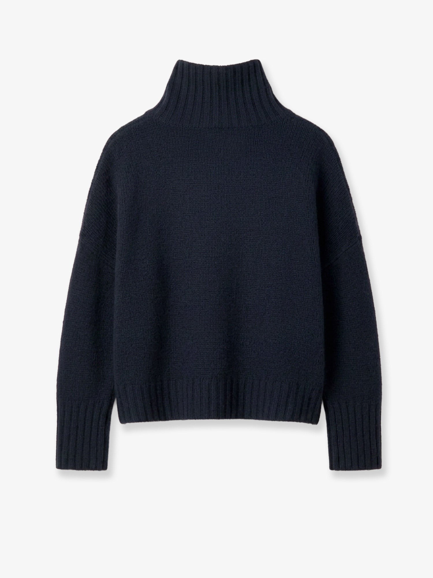 Soft Goat Women's Girlfriend Cashmere Turtleneck Blue