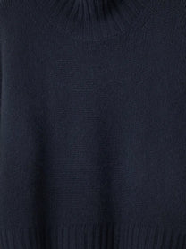 Soft Goat Women's Girlfriend Cashmere Turtleneck Blue
