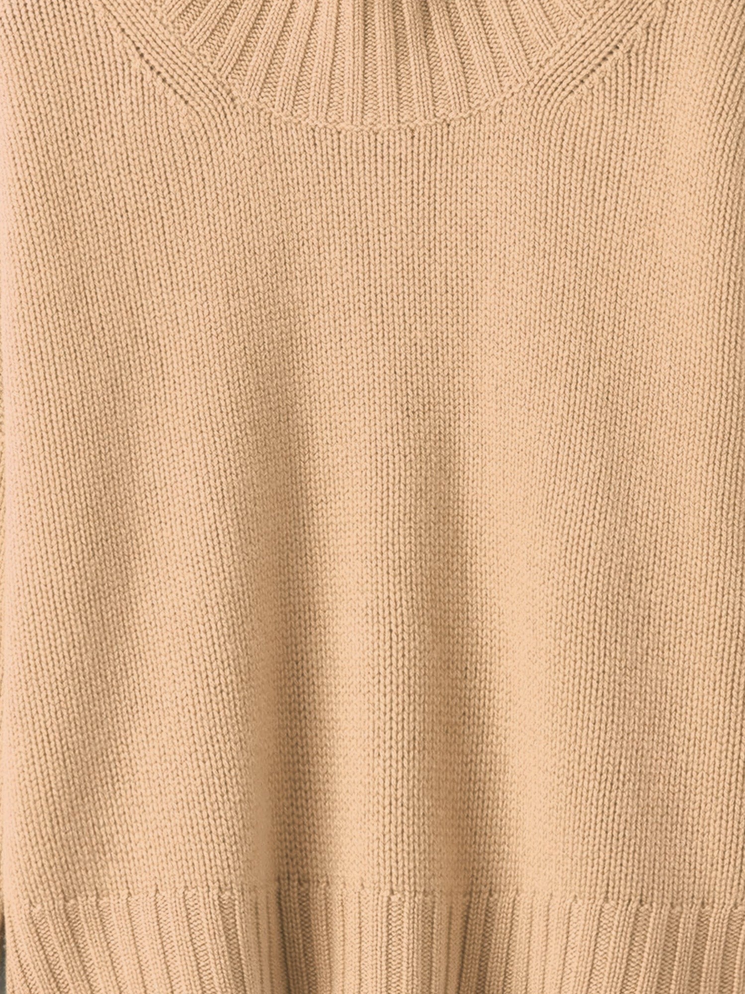 Soft Goat Women's Girlfriend Cashmere Turtleneck Beige