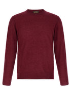 Zanone Giro Inn Cashmere Sweater Red