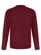 Zanone Giro Inn Cashmere Sweater Red, view 2