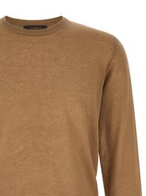 Zanone Giro Sweater Brown