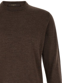 Zanone Giro Sweater Brown