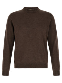 Zanone Giro Sweater Brown