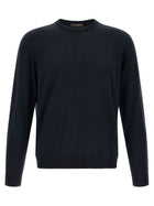 Zanone Giro Sweater Blue