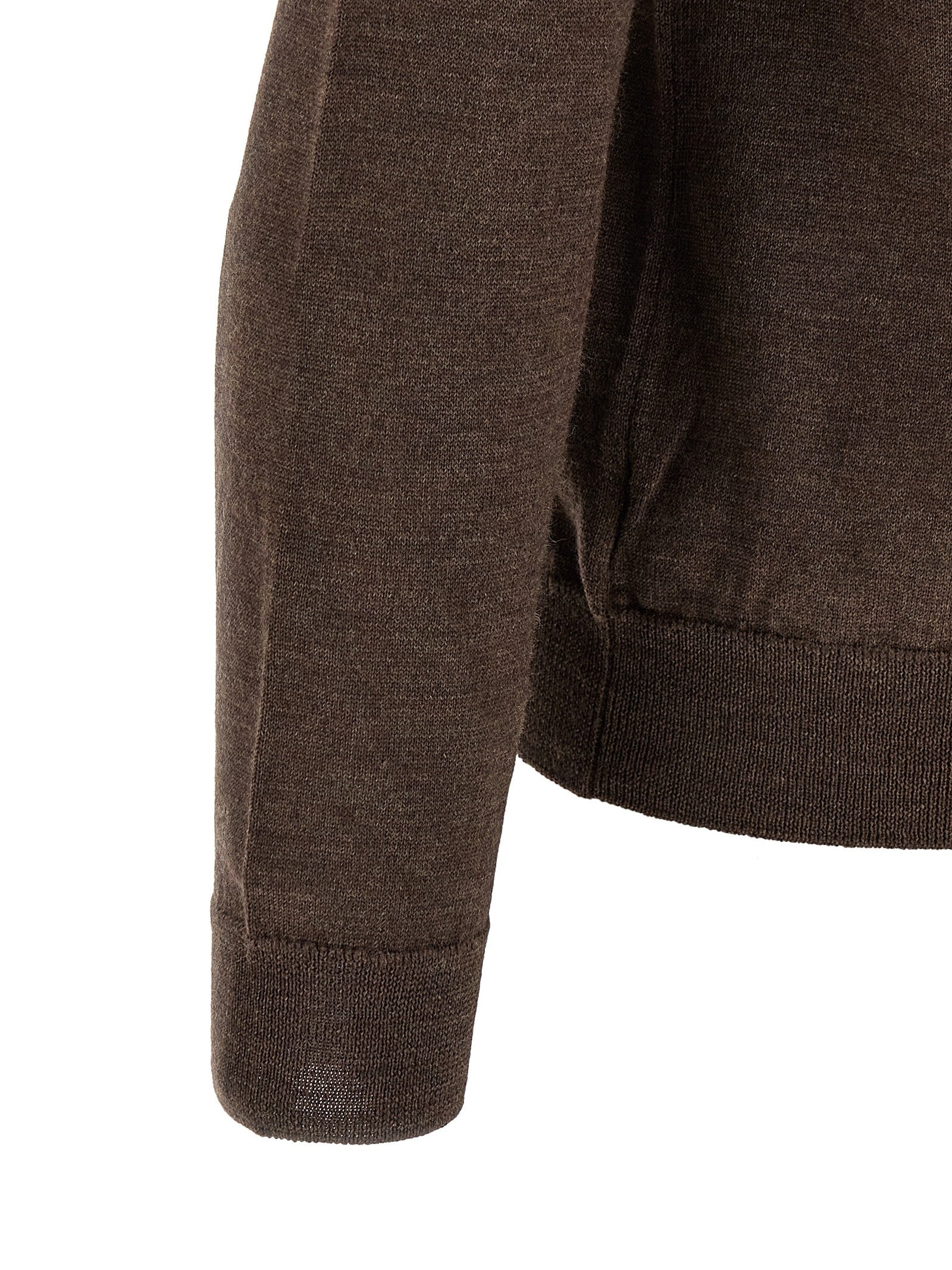 Zanone Giro Sweater Brown