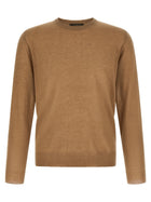 Zanone Giro Sweater Brown