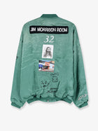 Paly Men's Satin Jims Room Jacket Green, view 2