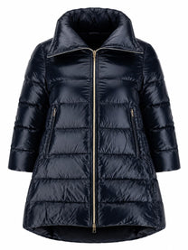 Herno Women's Giubbotto Shape Cleofe Blue