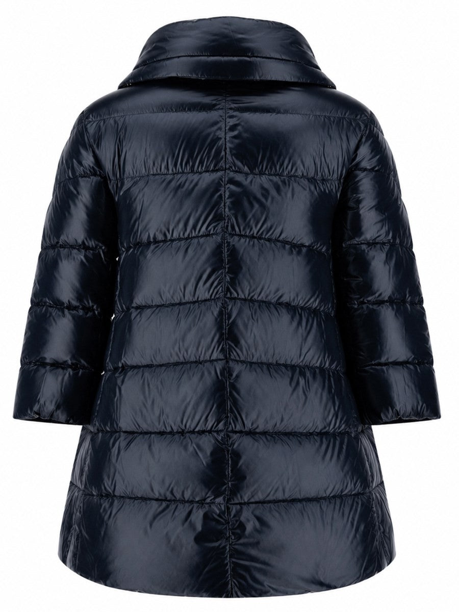 Herno Women's Giubbotto Shape Cleofe Blue