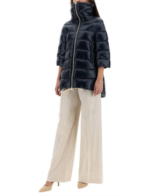 Herno Women's Giubbotto Shape Cleofe Blue