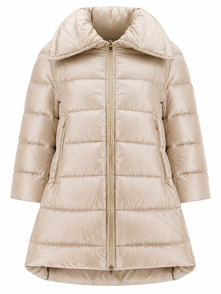 Herno Women's Giubbotto Shape Cleofe Beige