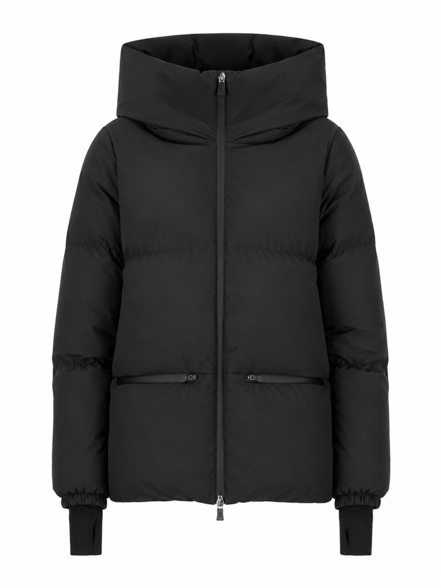 Herno Women's Giubbotto Con Cappuccio Black