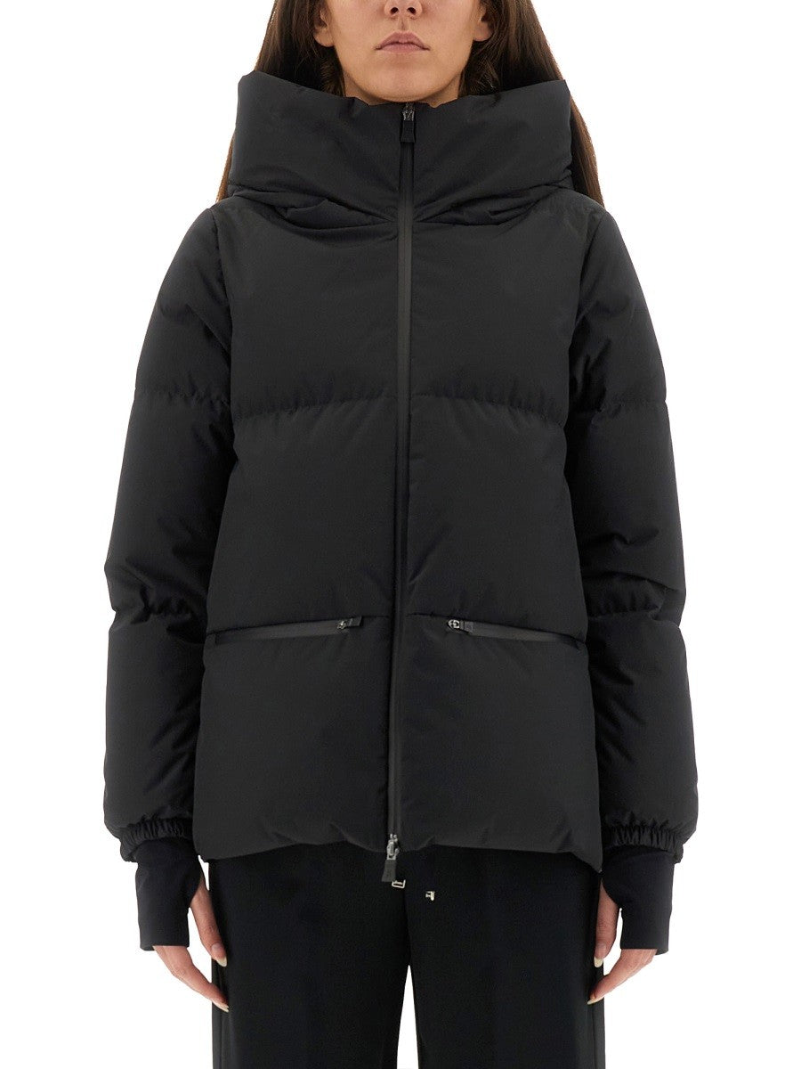 Herno Women's Giubbotto Con Cappuccio Black