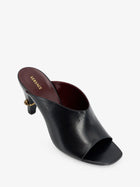 Versace Women's Giulietta Leather Sandals Black, view 4