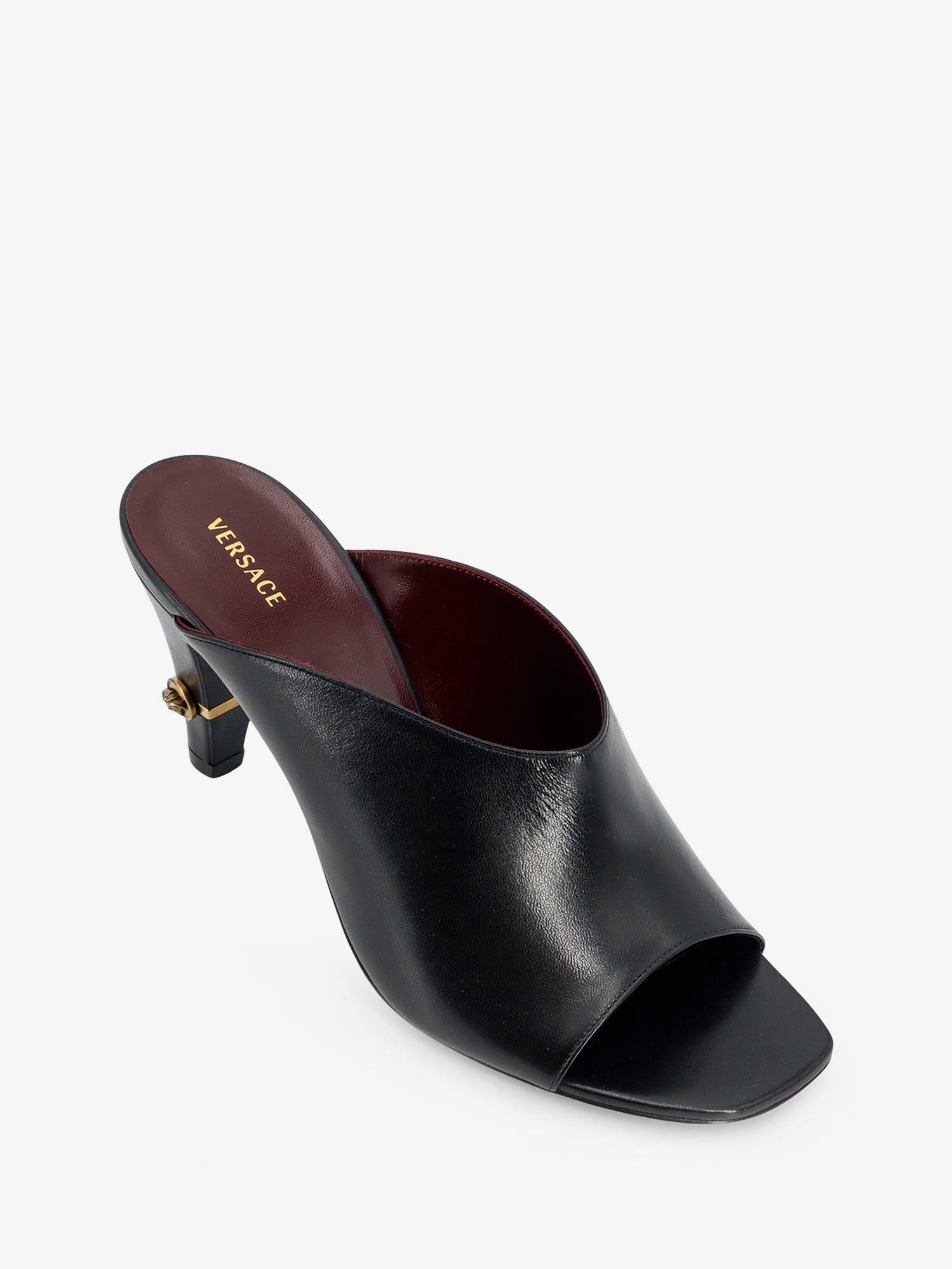 Versace Women's Giulietta Leather Sandals Black