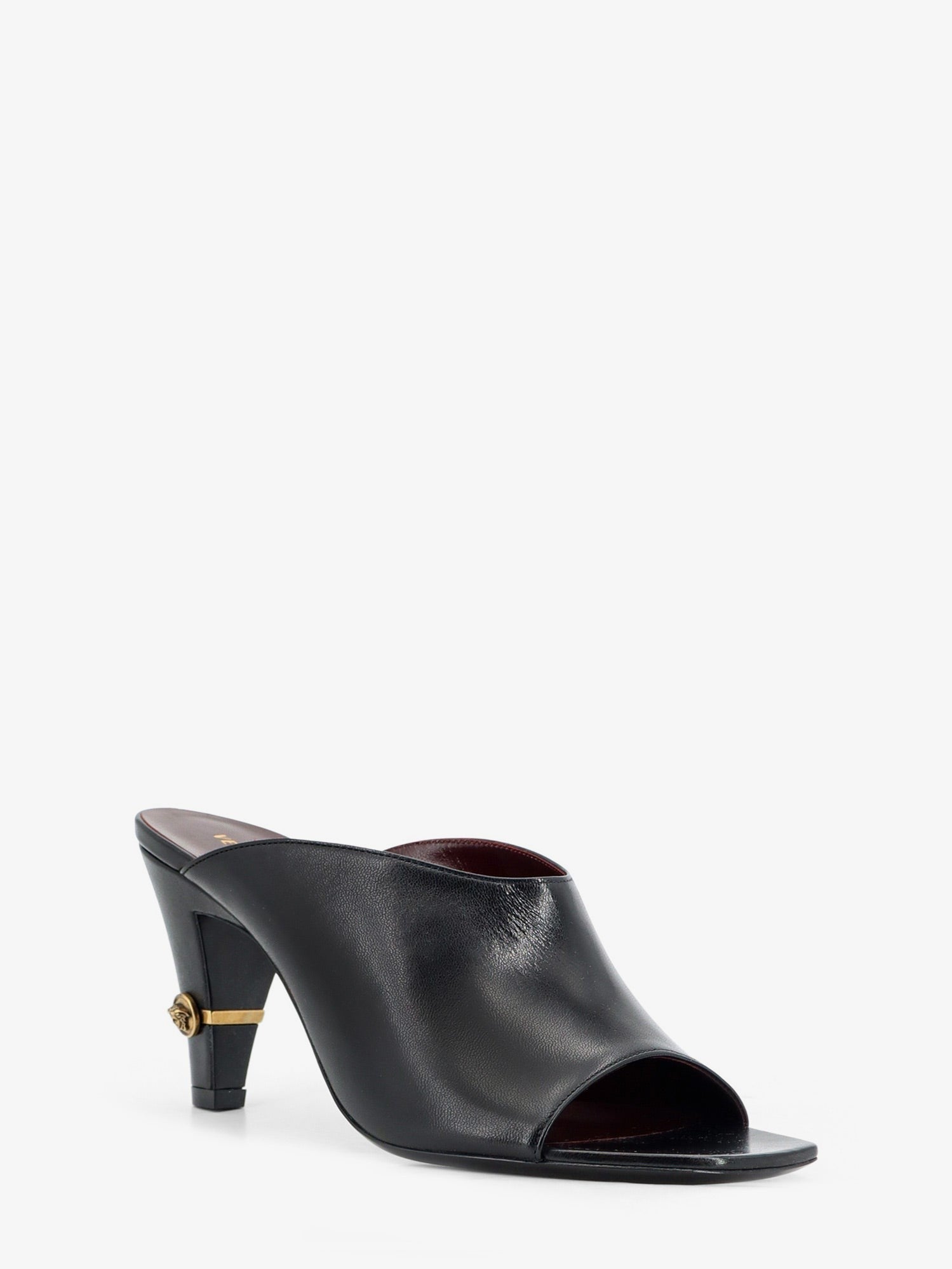 Versace Women's Giulietta Leather Sandals Black