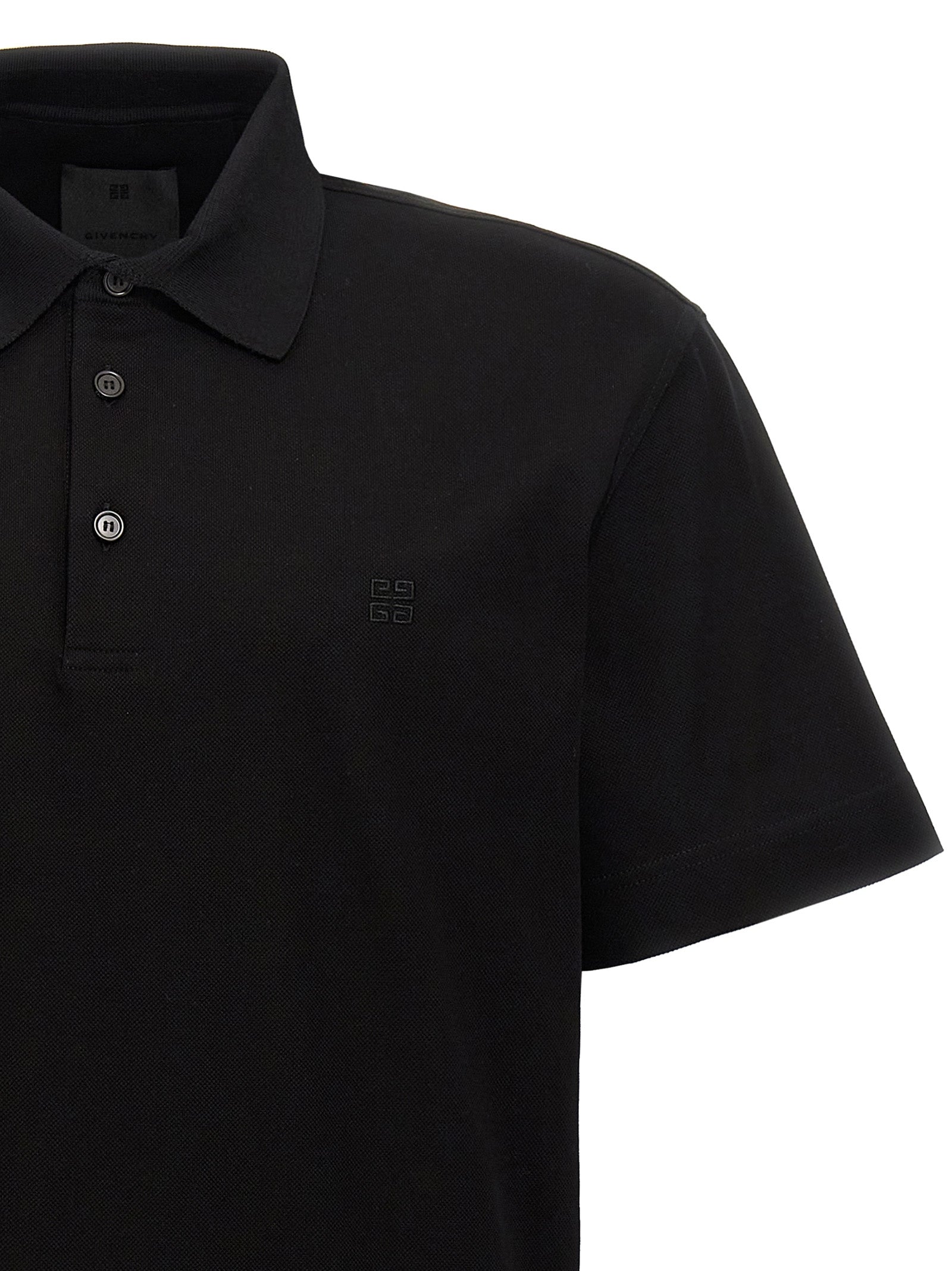GIVENCHY - GIVENCHY - Logo embroidery polo shirt - Men’s Tops