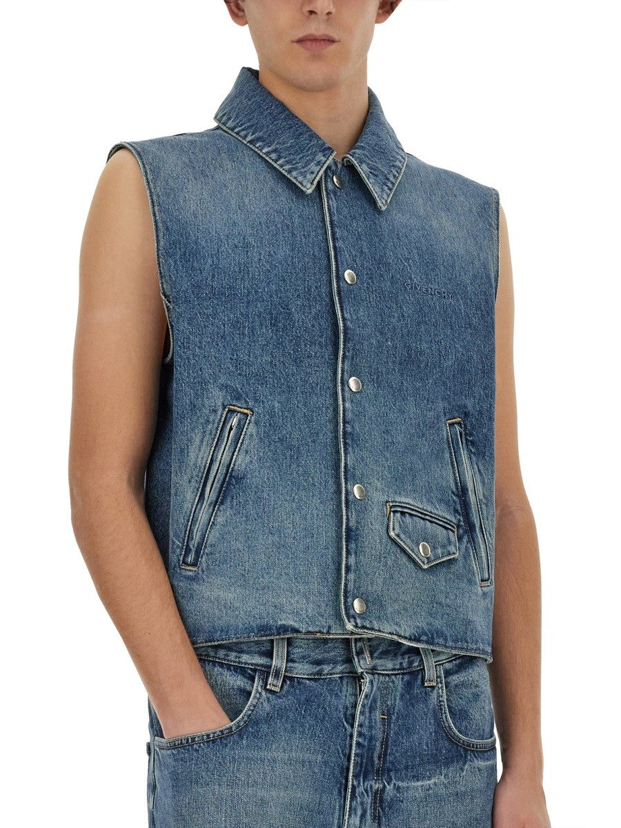 Givenchy - Givenchy Denim Vest - Men’s Outerwear