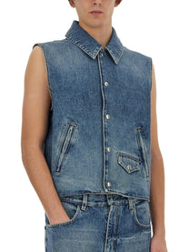 Givenchy - Givenchy Denim Vest - Men’s Outerwear