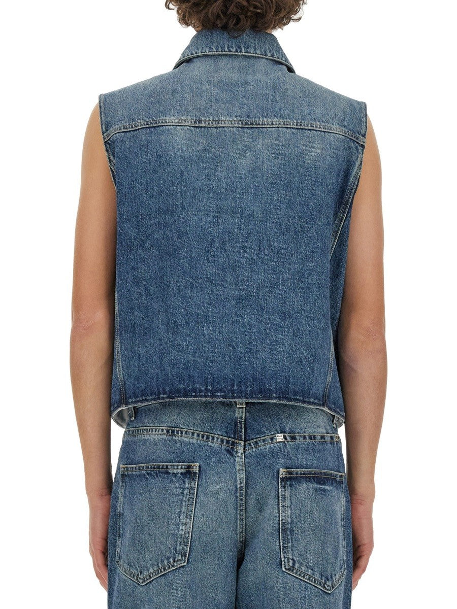 Givenchy - Givenchy Denim Vest - Men’s Outerwear