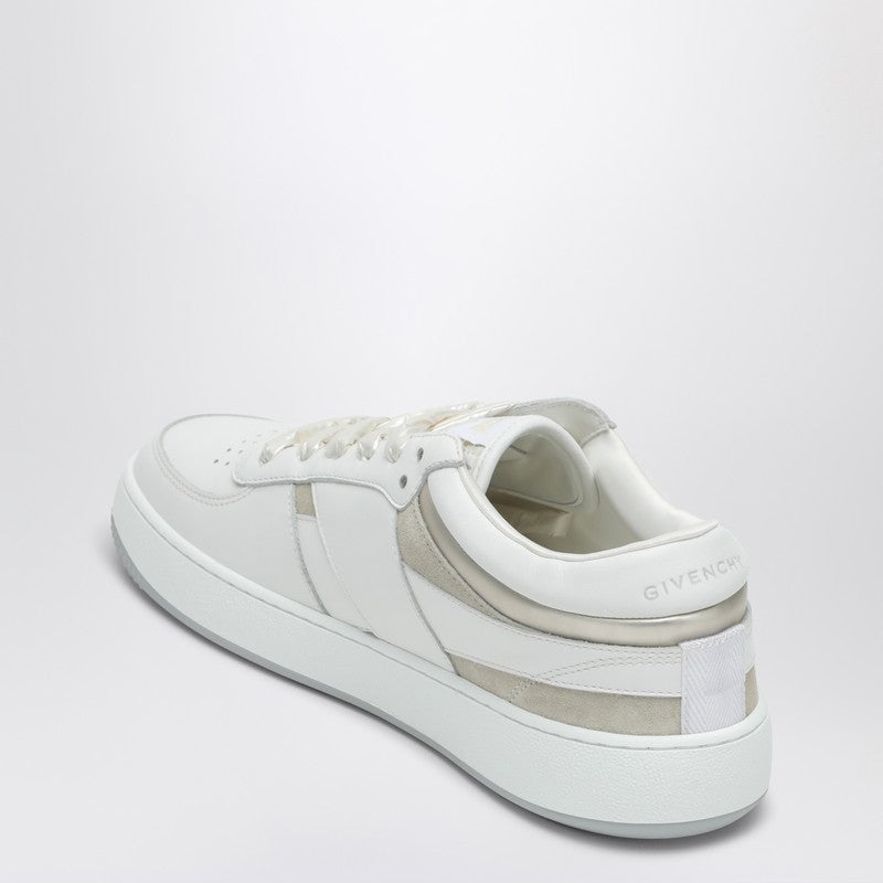 Givenchy - Givenchy White/beige leather and suede sneakers 4G - Sneakers