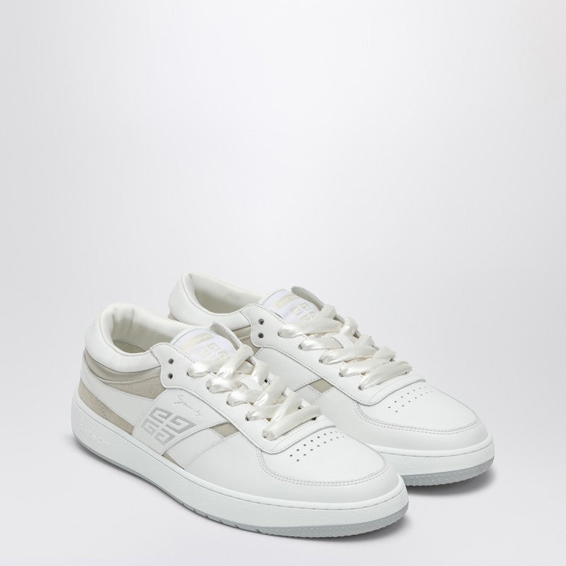 Givenchy - Givenchy White/beige leather and suede sneakers 4G - Sneakers