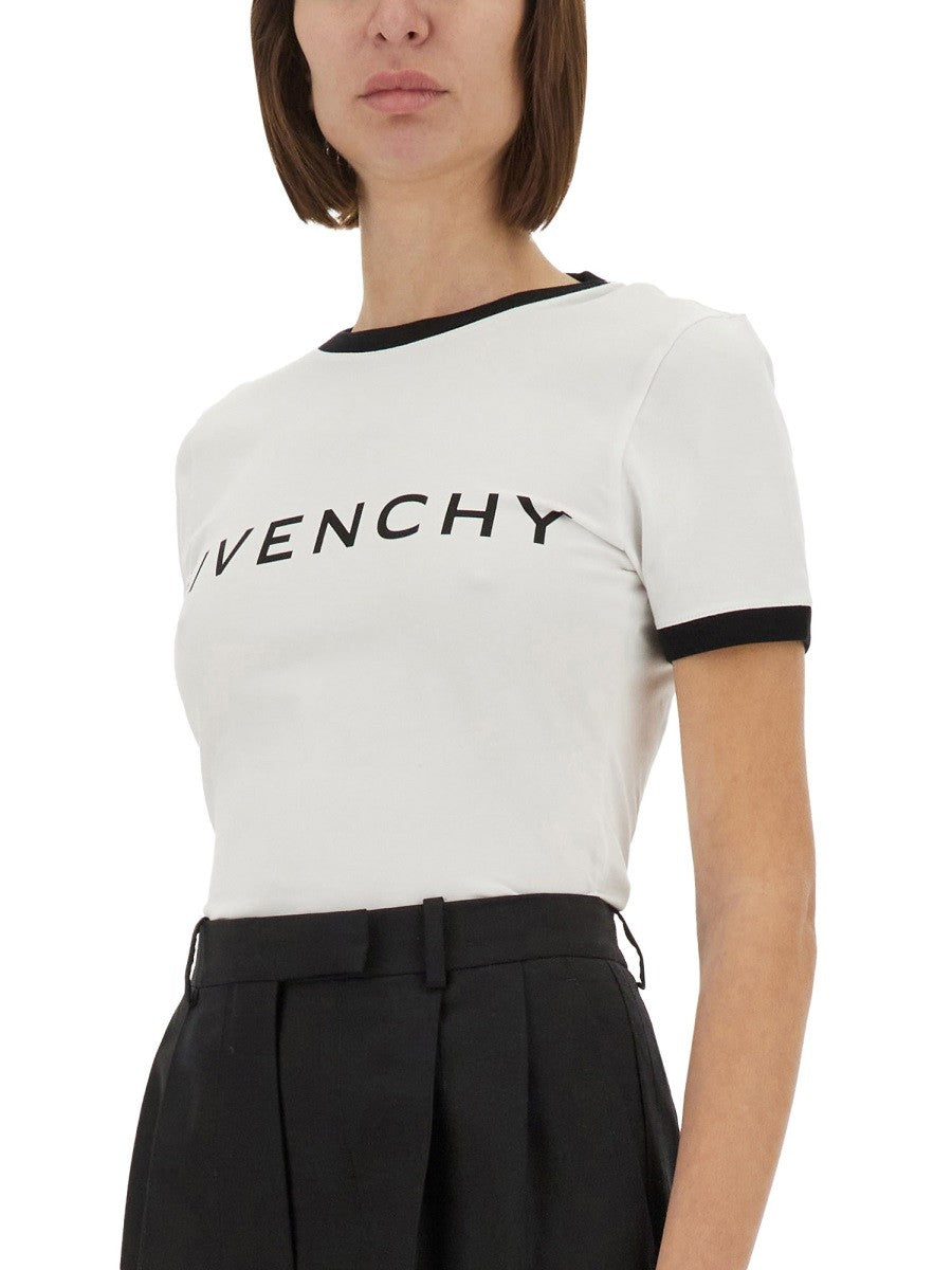 Givenchy - Givenchy Archetype Logo T Shirt - Woman-&gt;Clothing-&gt;t-shirts
