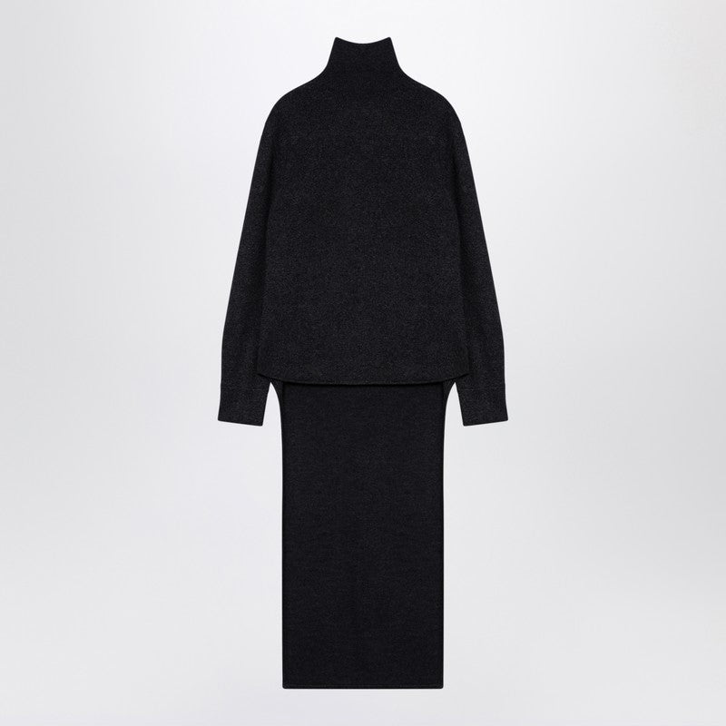 Givenchy - Givenchy Dark grey turtleneck with drawstring - Knitwear