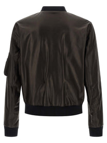 GIVENCHY - GIVENCHY - Leather bomber jacket - Men’s Outerwear