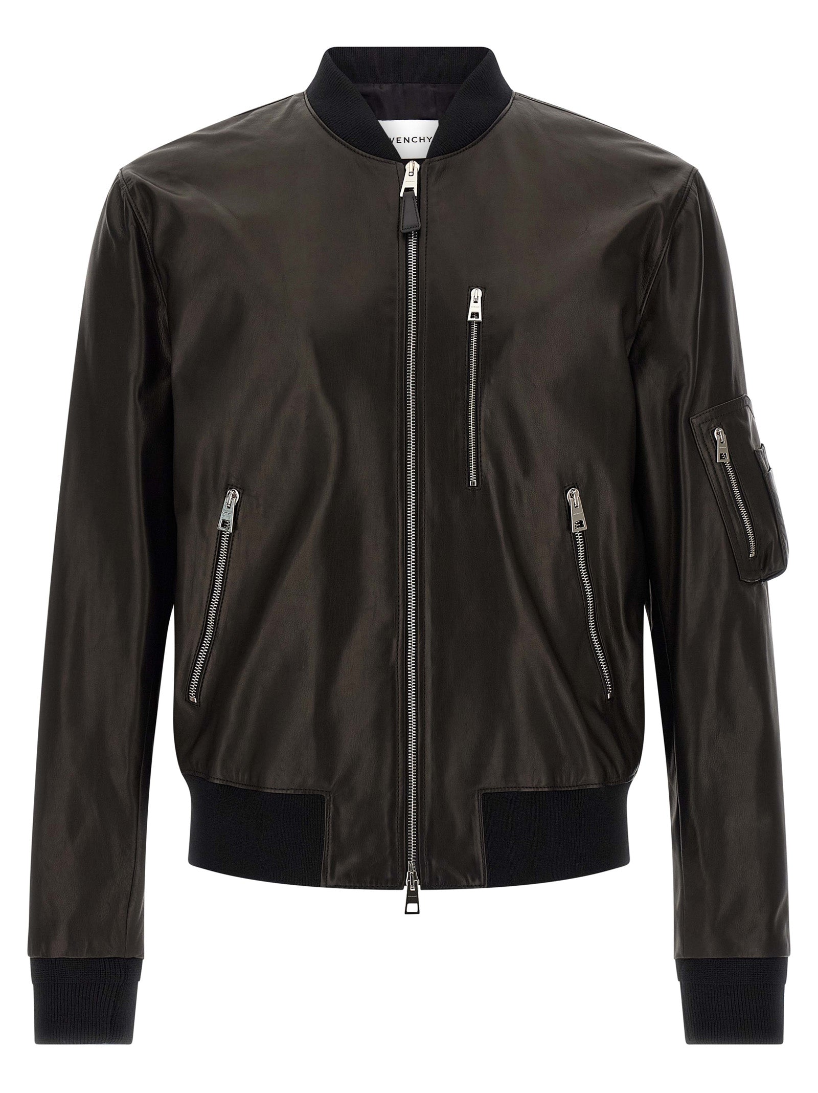 GIVENCHY - GIVENCHY - Leather bomber jacket - Men’s Outerwear
