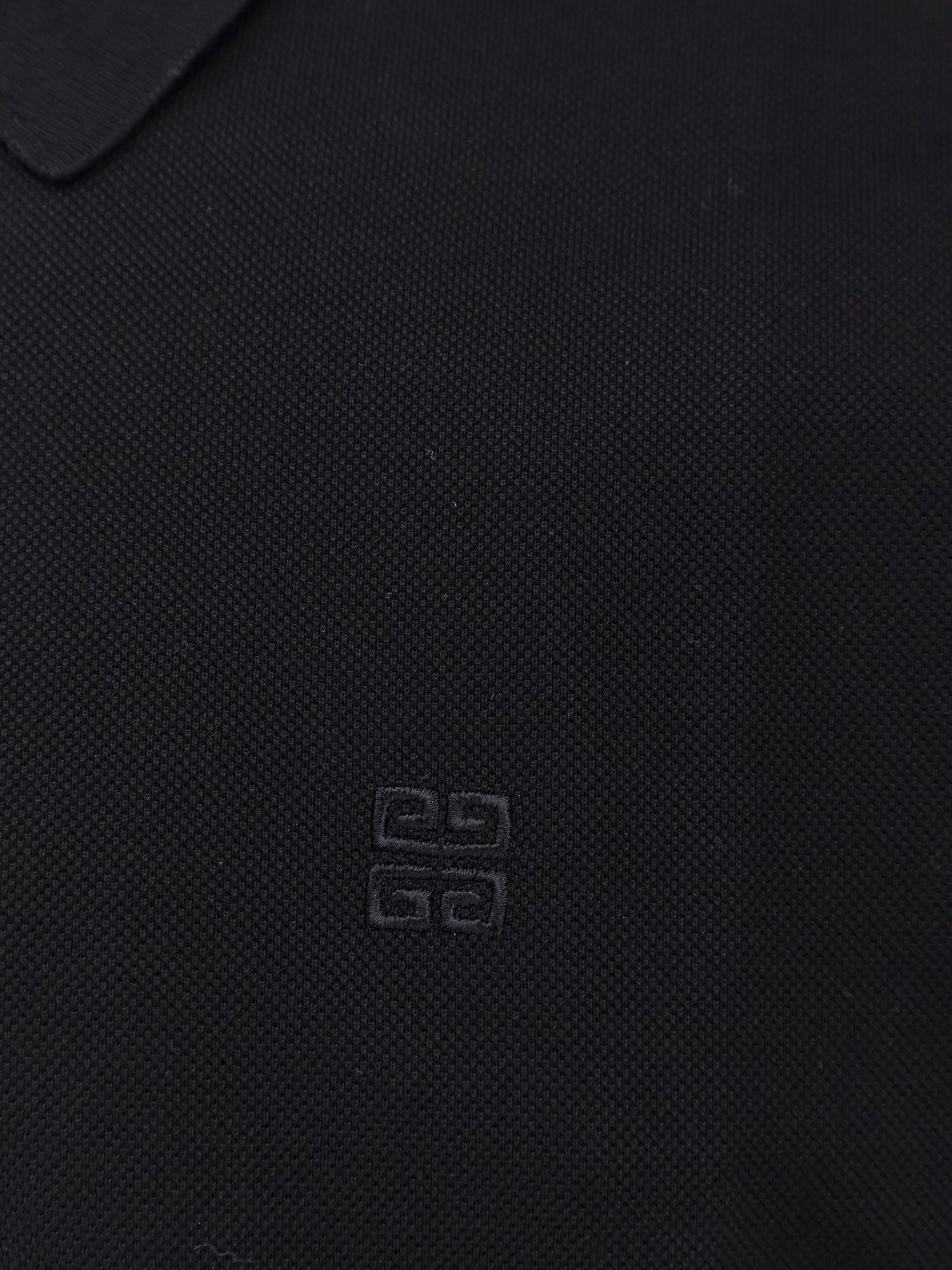 Givenchy - Givenchy Piqué Cotton Polo Shirt With 4g Embroidery - Men’s Tops