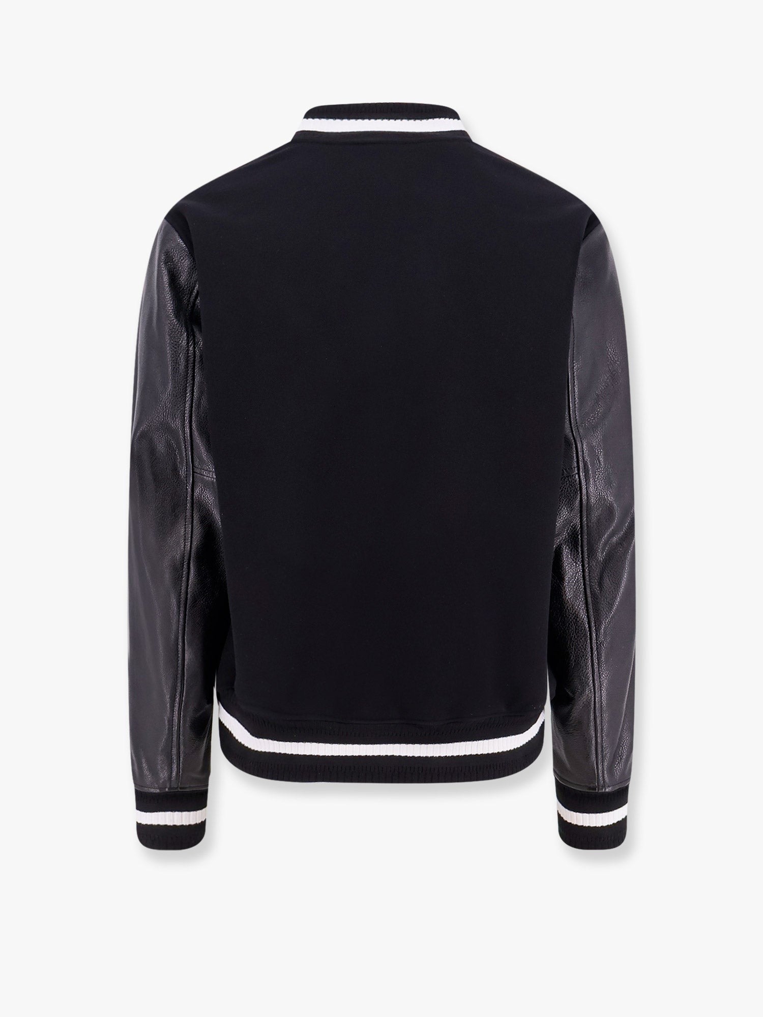 Givenchy - Givenchy Varsity Wool Blend Bomber With Leather Sleeves - Men’s Outerwear