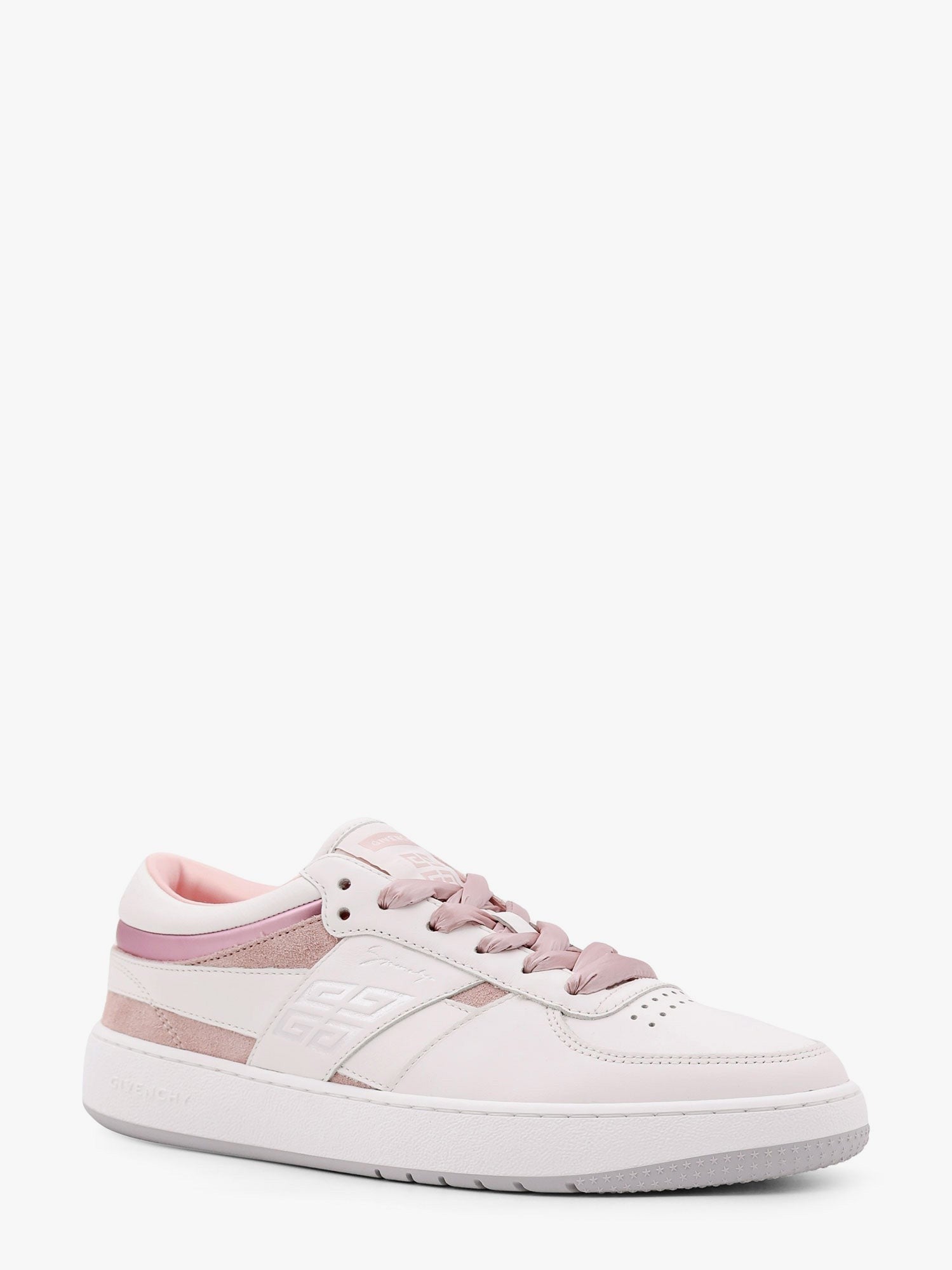 Givenchy - Givenchy G Move Leather And Suede Sneakers With Givenchy Engraving - Women’s Shoes