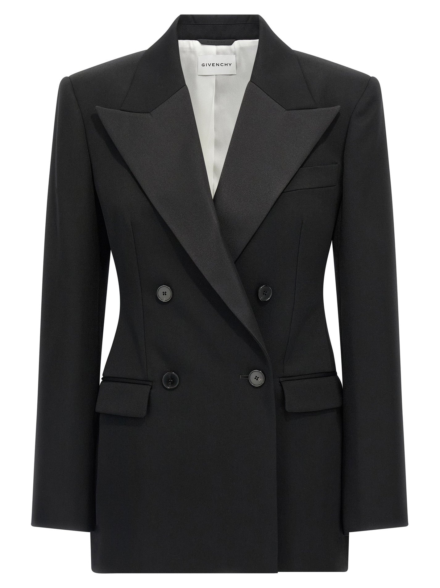 GIVENCHY - GIVENCHY - Satin lapel blazer - Women’s Clothing