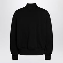 Givenchy - Givenchy Black leather bomber jacket with wool sleeves - Jackets