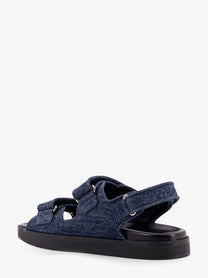 Givenchy - Givenchy Strap Flat Denim Sandals - Women’s Shoes